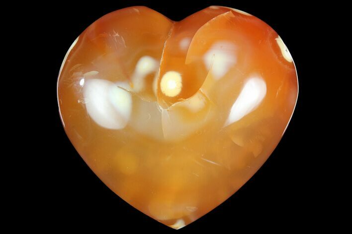 Colorful Carnelian Agate Heart #167348